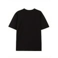 thumbnail image 2 of His & Hers Valentine's Day Cotton T-Shirts - Black with Heartfelt Hand-in-Hand Print, Casual Round NCamisetas para mujer, lindas camisetas con estampado gráfico, de manga corta, estilo casual, para ve, 2 of 8