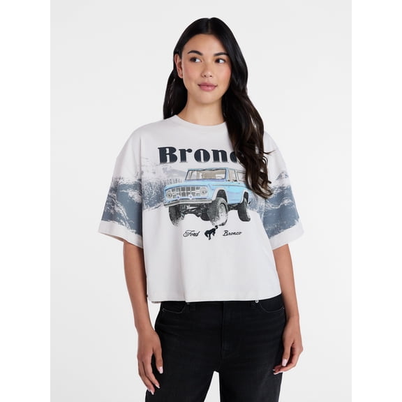 Ford Bronco Women's Fashion Boxy Tee, Sizes XXS-XXL
