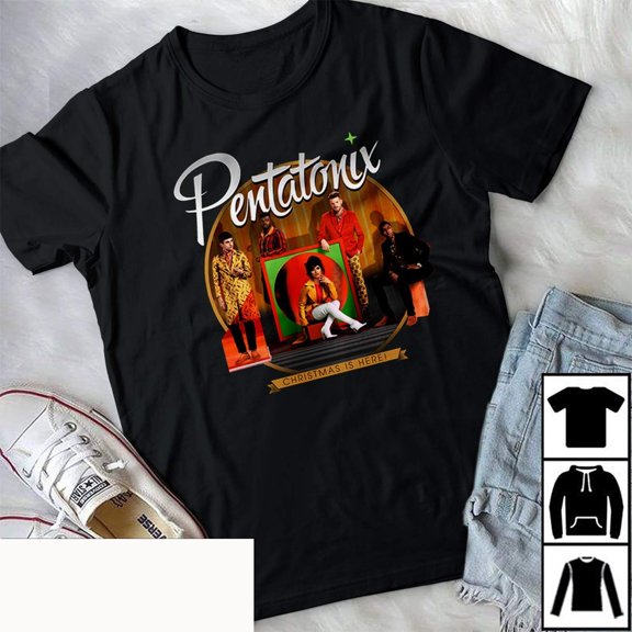 Pentatonix Xmas Is Here Tour T-shirt S-4XL Black men Cotton GO844