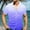 Dark Blue, variant on Summer Mens T-Shirts Men's Casual Personality Dancing Party Solid Color Button Lapel Fashion Short Sleeve Shirt Orange 2X