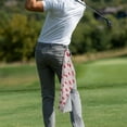 thumbnail image 3 of Yuyamidu Cute Cherry Golf Towel, Pink Cleaning Cloth for Golf Balls Clubs, Golf Bag Attachment Accessories, Gifts for Golfers, Women, 3 of 7