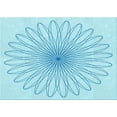 thumbnail image 1 of Ahgly Company Machine Washable Indoor Rectangle Transitional Electric Blue Area Rugs, 3' x 5', 1 of 7