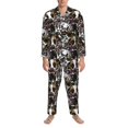 thumbnail image 3 of Fotbe Cute Dogs Puppy2 Pijama de Hombre con Estampado de Manga Larga, Conjunto de 2 Piezas, Ropa de Dormir Suave y Cómoda con Bolsillos-Small, 3 of 7