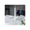 thumbnail image 3 of Decorative Glass Candle Holder for Taper Candles - Modern Candlestick Holder with Disc and Sphere Design for Table Decor - Pair with Gold Centerpieces for Tables and Living Room Display - 5", Clear, 3 of 10