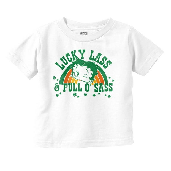 Betty Boop Lucky Lass Full O Sass Youth T Shirt Tee Girls Infant Toddler Brisco Brands 18M
