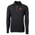 thumbnail image 2 of Men's Cutter & Buck Black Cincinnati Bengals Adapt Eco Knit Stretch Recycled Quarter-Zip Throwback Pullover Top, 2 of 3