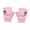 Pink, variant on Milageto Heated Gloves Fingerless Rechargeable for Women Man Touchscreen Hand Warmers Black