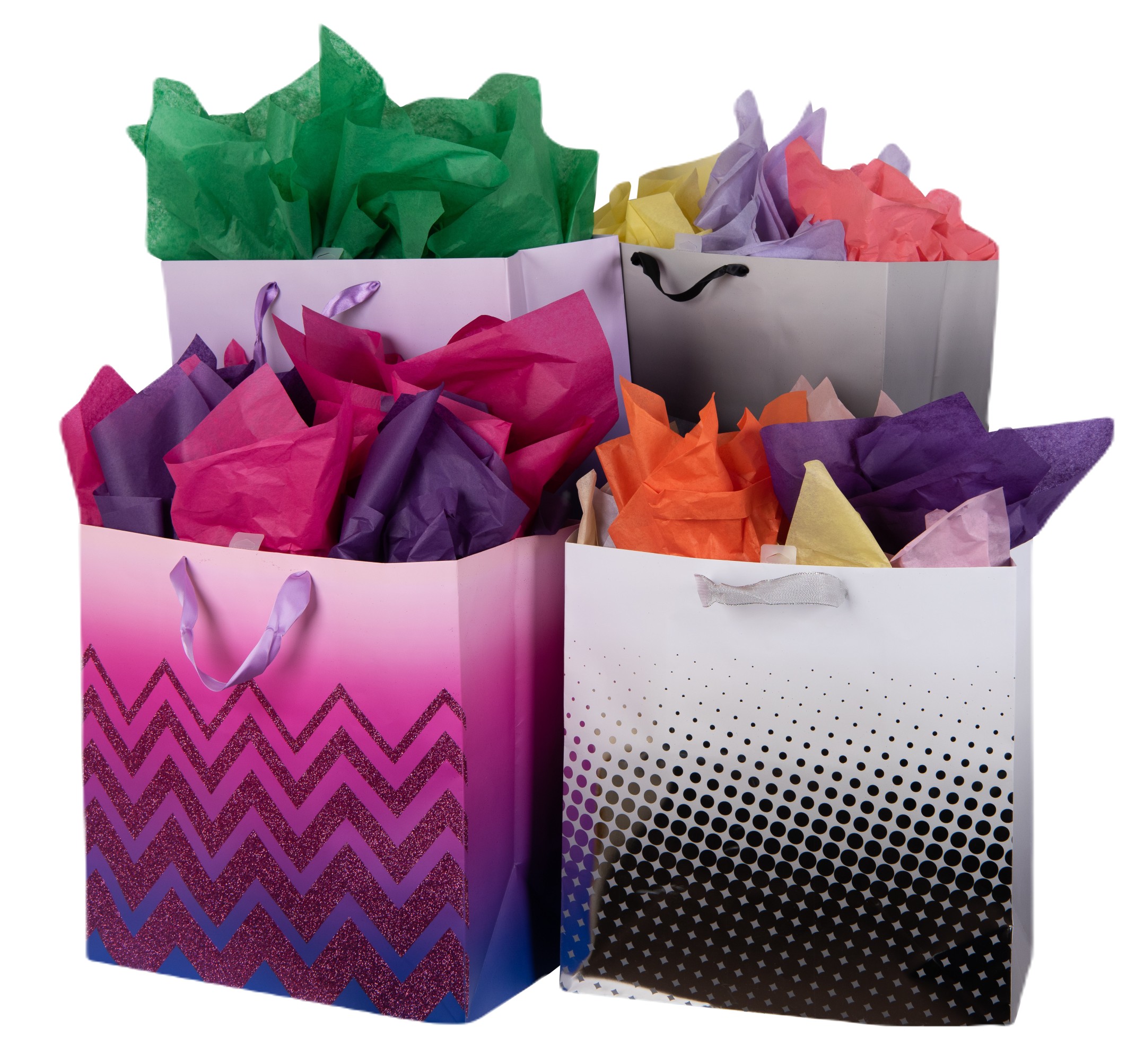 Hot Pink Tissue Paper Squares, Bulk 24 Sheets, Presents by Feronia