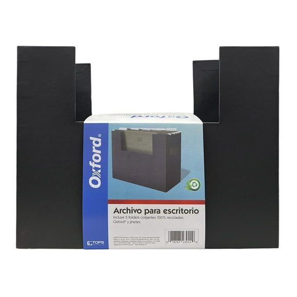 Archivero De Cartón Para Escritorio Oxford Tamaño Carta