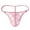 Pink, variant on XMMSWDLA Mens T-Back Thongs Low Rise G-String Briefs Bulge Pouch Underwear