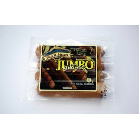 Petit Jean Jumbo Grillers Hot Dogs, 10.5 Oz., 4 (Best Hot Dogs In Miami Fl)