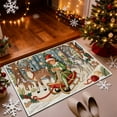 thumbnail image 4 of Hometravel Christmas Embroidery Doormat, 3D Pattern Absorbent Entrance Mat, Non-slip Floor Rug for Doorway, Kitchen, Home Decor, 4 of 6
