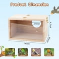 thumbnail image 2 of Caja nido GINDOOR, pajarera transparente para periquitos, 2 of 7