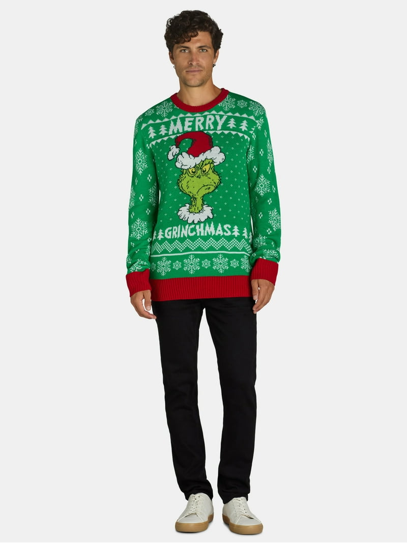 Dr. Suess The Grinch Men's & Big Men's Ugly Christmas Sweater