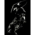 thumbnail image 2 of Chapman, Julie T. 25x32 White Modern Wood Framed Museum Art Print Titled - Scratchboard Rodeo VII, 2 of 4