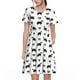 thumbnail image 1 of Disketp Border Collie Dog para Vestido de Manga Corta para Mujeres, Vestidos de Verano para Mujeres, Casual y Holgado para la Playa, 1 of 6