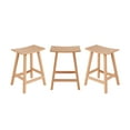 thumbnail image 6 of Costaelm 24" Poly Outdoor Patio Counter Stool (Set of 3), Teak, 6 of 6