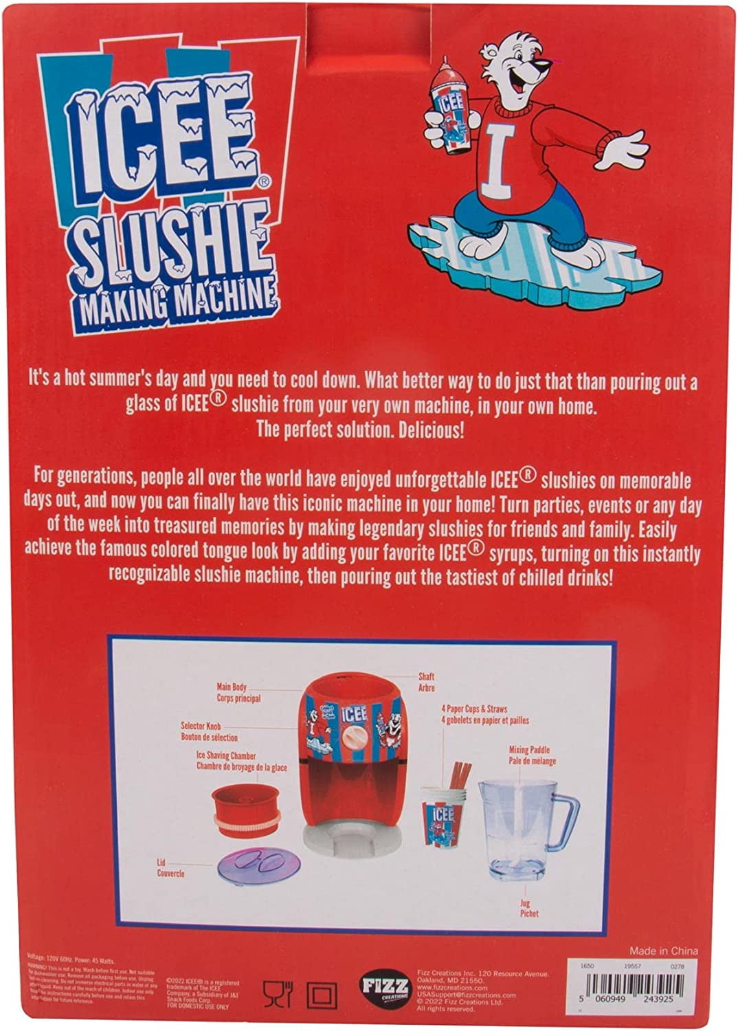 ICEE Snow Cone  – Officially Licensed Ice Shaver & Slushie Maker for Kids & Adults