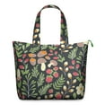 thumbnail image 1 of Romantic Floral Print Weekender Bag, Large Capacity Carry-On Tote with Secure Zipper Closure for Women, 1 of 4