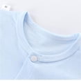 thumbnail image 5 of LYMAYTER Soft Cotton Romper for Newborn Toddler Summer Crew Neck Short Sleeve Jumpsuit 0-24M, 5 of 7