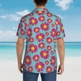 thumbnail image 6 of Haiem Daisies Flowers Printed Hawaiian Shirt for Men - Men’s Casual Beach Summer Shirts - Stretch Fabric with Modern Fit-Large, 6 of 9