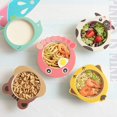 thumbnail image 2 of 4Pack Bamboo Kids Bowls for Baby Feeding BPA Free Reusable Tableware Cereal Bowls Noodle Bowl Snack Bowl for Toddlers Boys Girls Dinnerware Set(Whale,Ladybird,Butterfly,Squirrel), 2 of 5