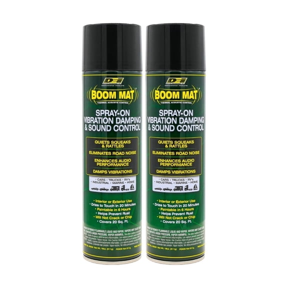 CYQUIO Boom MAT Spray on for Sound Deadening 18 Oz (2 Pack)