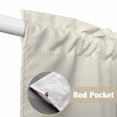 thumbnail image 4 of Cream Solid Color Swag Valances for Windows 2 Pack, Kitchen Window Curtains 36 Inch Length, Aesthetics Contemporary Luxury Privacy Swag Curtains for Living Room/Bathroom with Rod Pocket 36"x36", 4 of 8