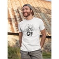thumbnail image 2 of Sketch Of A Genius T-Shirt Men -Image by Shutterstock, Male Large, 2 of 4