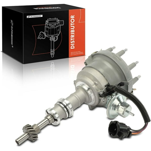 A-Premium Ignition Distributor with Cap and Rotor Compatible with Ford F-100 F-150 F-250, E-100 E-250 Econoline, Bronco, Country Squire, Elite, Thunderbird & Lincoln Continental & Mercury Cougar