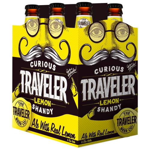The Traveler Beer Co. Curious Traveler Lemon Shandy Ale, 6 pack, 12 fl