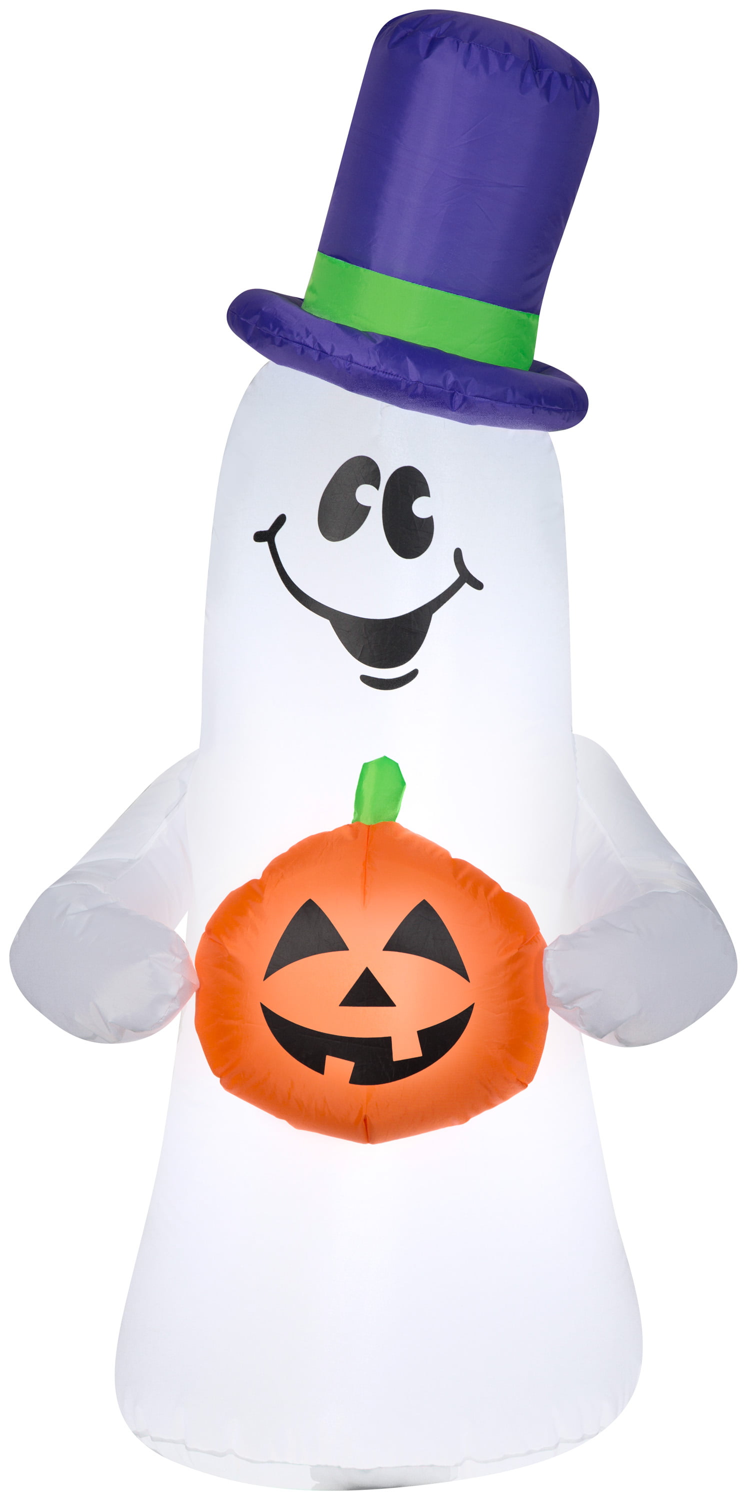 Airblown Inflatable Ghost with Top Hat 4ft tall - Walmart.com