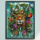 thumbnail image 3 of Bordado de hilos de algodón, 11CT, estampado de pájaros, flores, tigres, punto de cruz, 40x55cm, 3 of 9