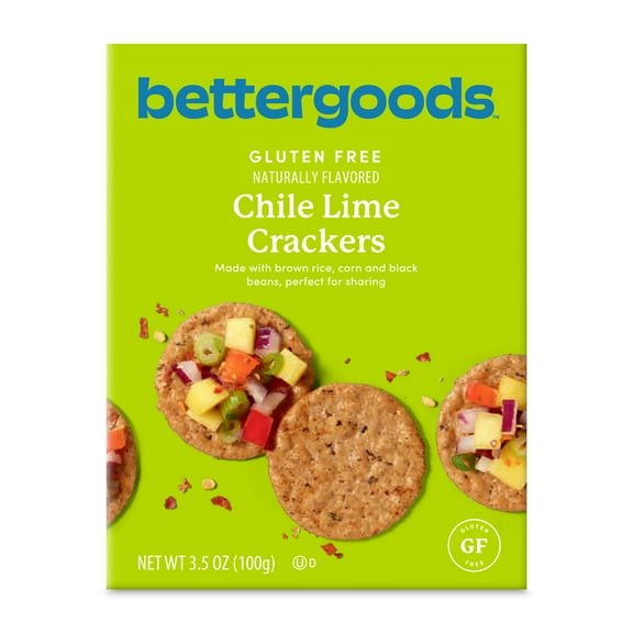 bettergoods Gluten-Free Chile Lime Crackers, 3.5 oz