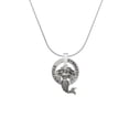 thumbnail image 2 of Delight Jewelry Silvertone Mermaid Gymnastics Ring Charm Necklace, 18", 2 of 4