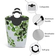 thumbnail image 4 of KLL Watercolor Green Leaves Laundry Hamper,Large Canvas Fabric Lightweight Storage Basket Toy Organizer Dirty Clothes Collapsible Waterproof, 4 of 6