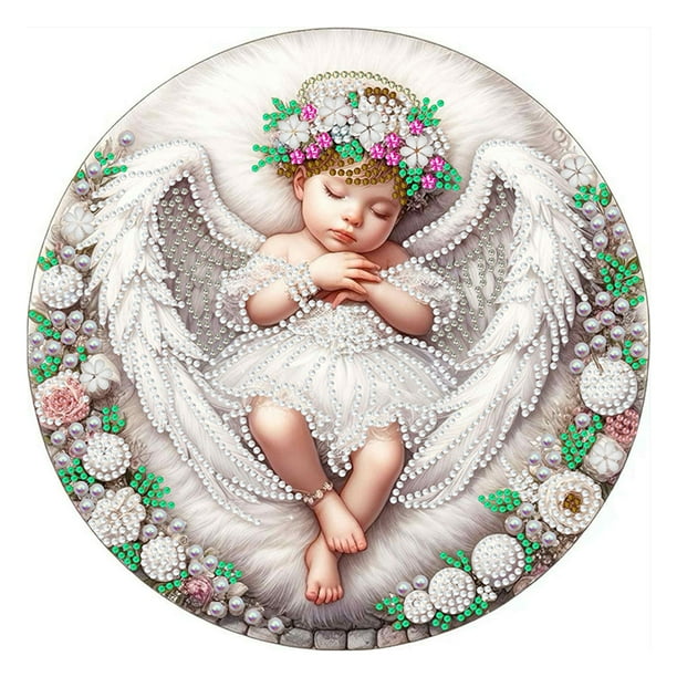 Kit Con Forma Especial Parcial Ángel 5D DIY 30x30cm