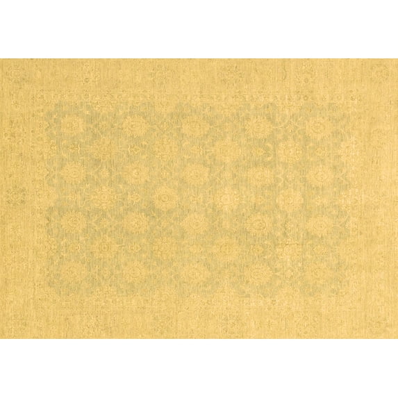 Ahgly Company Indoor Rectangle Oriental Brown Modern Area Rugs, 8' x 12'