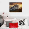 thumbnail image 3 of Orinice  Artwork Modern Framed Canvas Paintings Montana mountain winter landscape at Lone Peak Big Sky Wall Art Prints Posters Picture for Wall Decoration Home Office Living Room Gift20x16 inch, 3 of 3