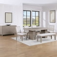 thumbnail image 4 of Steve Silver Lily Polyester Upholstered Dining Bench in Gray, 4 of 5