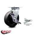 thumbnail image 2 of 6 Inch Glass Filled Nylon Caster with Ball Bearing and Brake/Swivel Lock SCC, 2 of 2