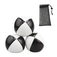 thumbnail image 2 of 3 pelotas de malabares, pelotas de malabares para entretenimiento, fácil agarre, accesorios pequeños y suaves para hacer malabares. Blanco y negro, 2 of 9