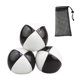 thumbnail image 2 of 3 pelotas de malabares, pelotas pequeñas de PU, accesorios difíciles para juegos en el patio trasero, lanzamiento fácil. Blanco y negro, 2 of 8