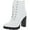 Black and White, variant on Seven Dials Womens Hugo Ankle Heel Combat & Lace-up Boots