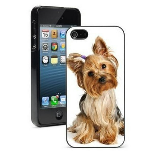 Apple Iphone 6 6s Hard Color Back Case Cover Protector Cute Yorshire Terrier Puppy Dog Black Walmart Com Walmart Com walmart com