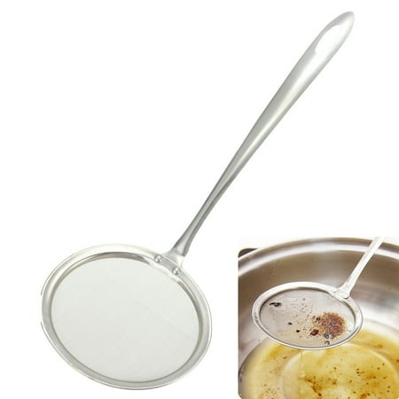 

Stainless Steel Kitchenware Home Cooking Fine Mesh Oil Skimmer Strainer 20*10cm