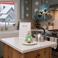 thumbnail image 5 of Metal Hanging Christmas Tree Wind Decorations - Colorful Gold & Teal Balloon Design Festive Garden Spinners for Yard Decor, 5 of 7