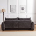 thumbnail image 5 of LUCKHAO 90'' Modern Cloud Sofa Couch, Oversized Loveseat Sofa with 2 Throw Pillows, Lamb's Wool 2-Seater Couch for Living Room, Office, Apartment, 5 of 18