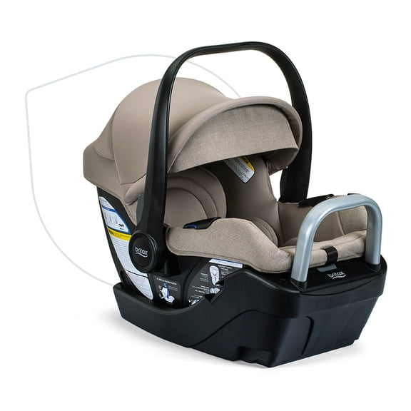 Britax® Willow® S Rear-Facing Infant Car Seat, Alpine® Car Seat Base With ClickTight® – Teak