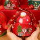 thumbnail image 1 of Caja de Regalo Navideña | Envase de Papel Rojo y Verde para Frutas Navideñas | Cinta Decorativa con Ventana Transparente | Bolsa de Regalo Portátil para Dulces y Manzanas En Nochebuena, 1 of 6